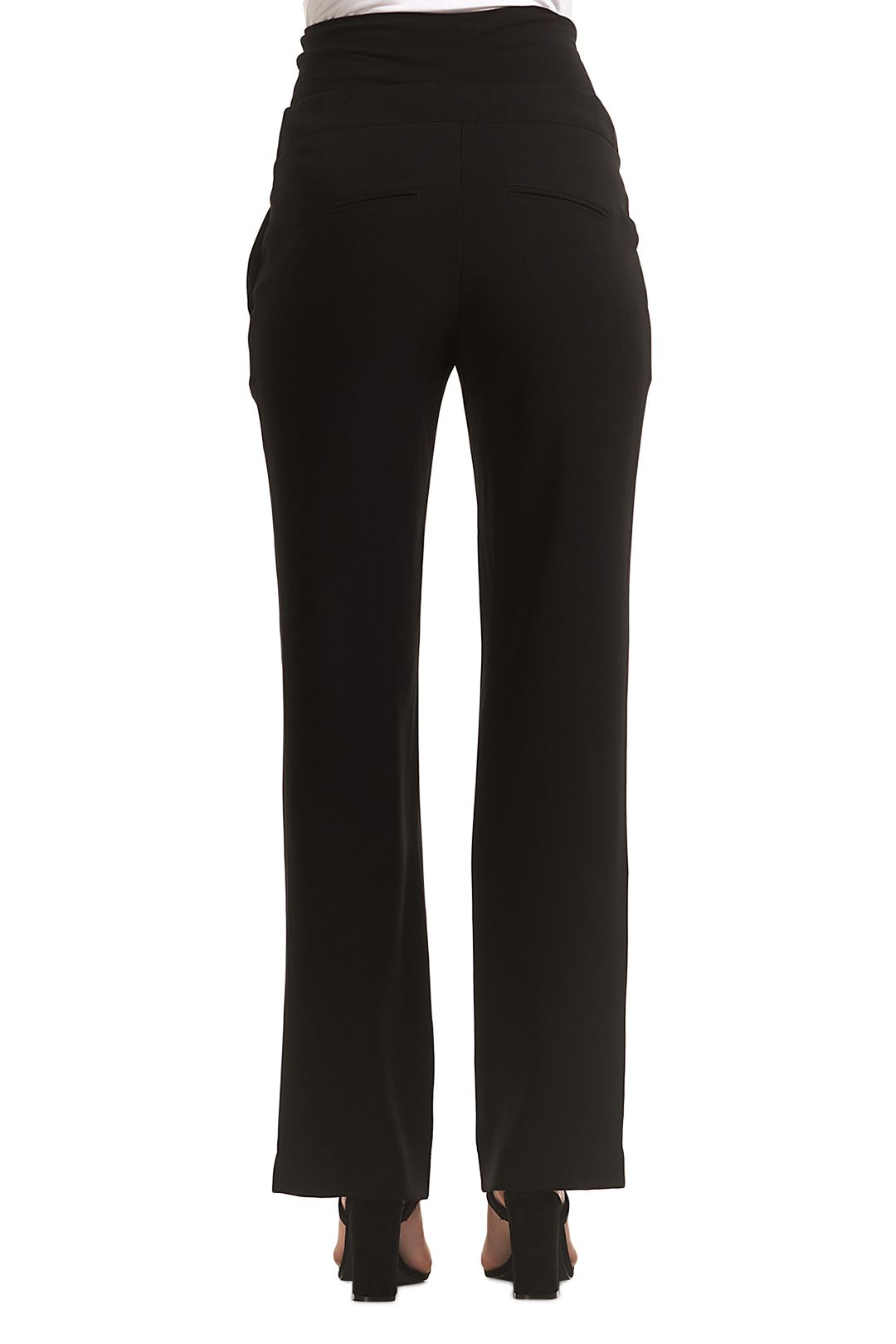 Classic Work Pants in Black Haust by Soon Maternity for Hire | GlamCorner