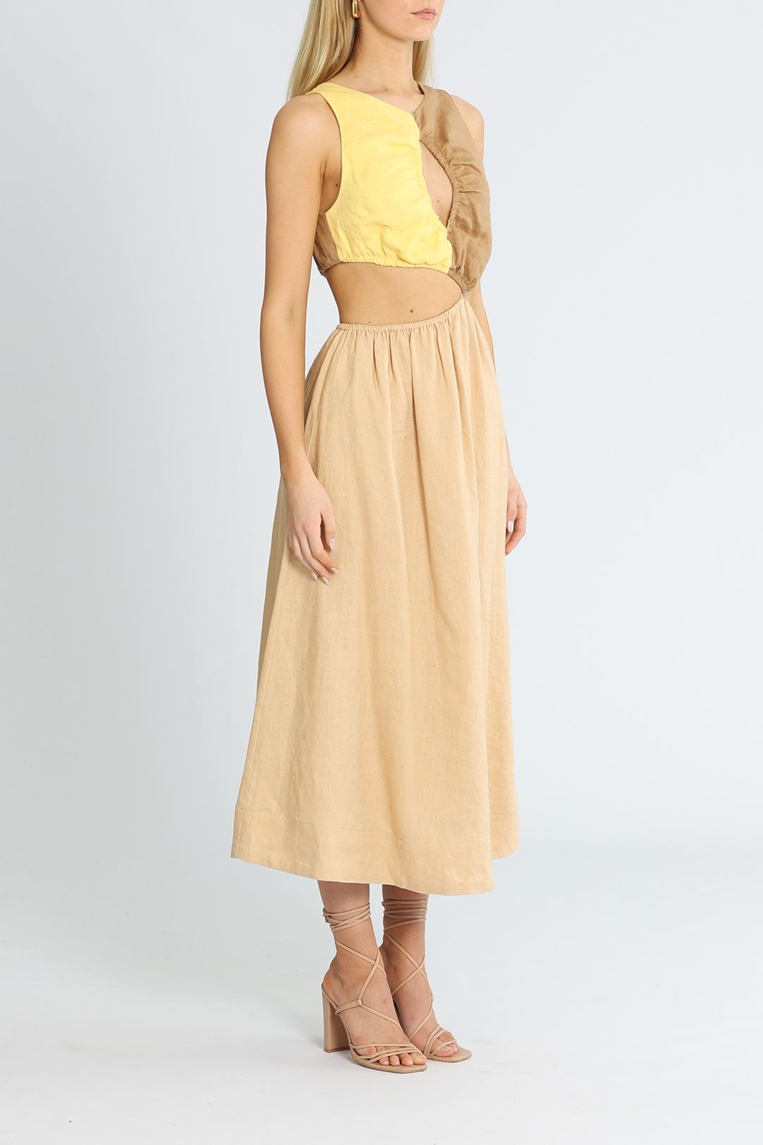 Sovere Charm Midi Dress Colour Block