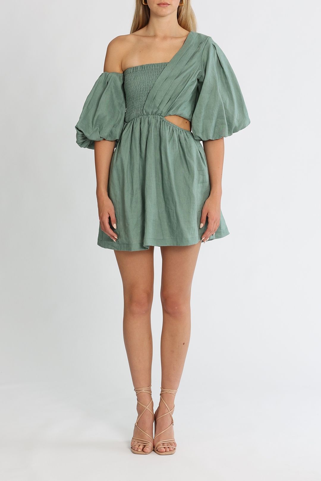 SOVERE Delay Mini Dress Eucalyptus