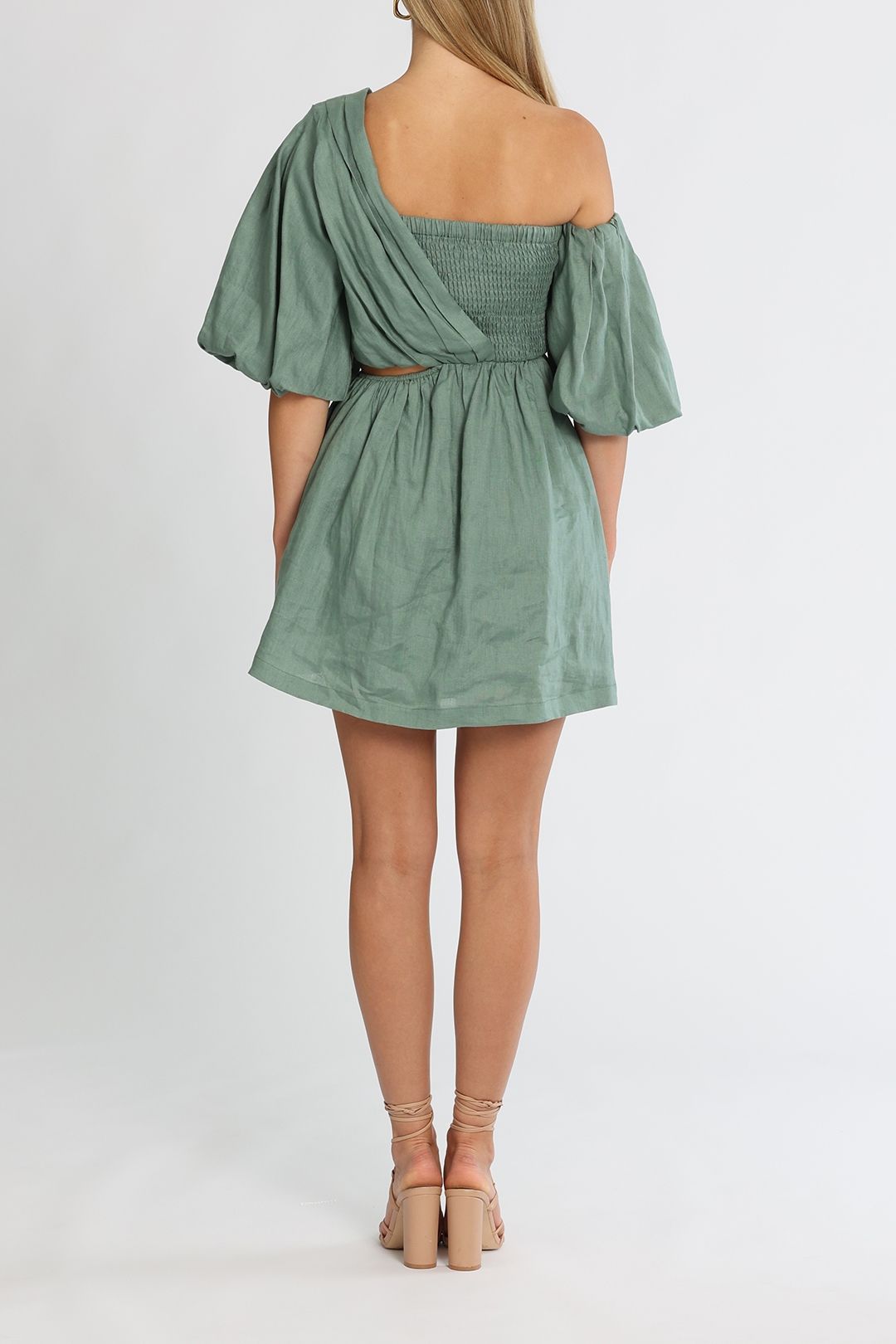 SOVERE Delay Mini Dress Eucalyptus Cutout