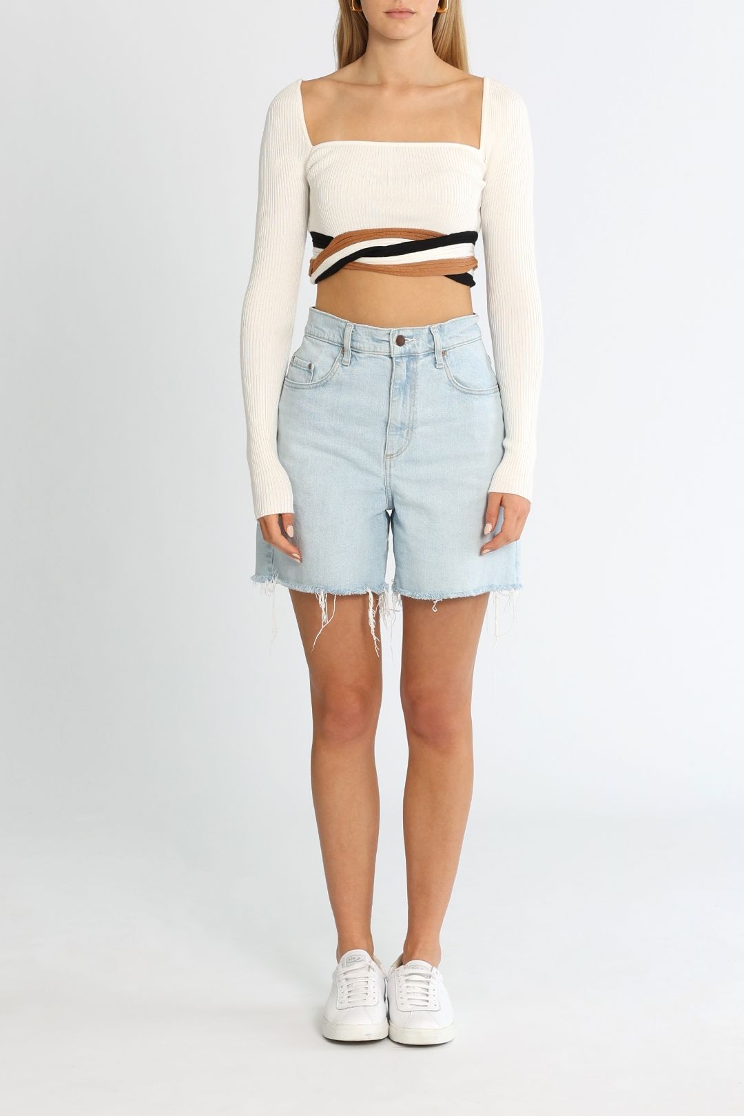 SOVERE Inertia Knit Crop All Sort Off White