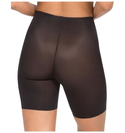 Spanx - Skinny Britches Black Mid Thigh Short - Black - Back