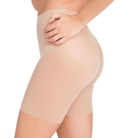 Spanx - Skinny Britches Nude Mid Thigh Short - Nude - Side