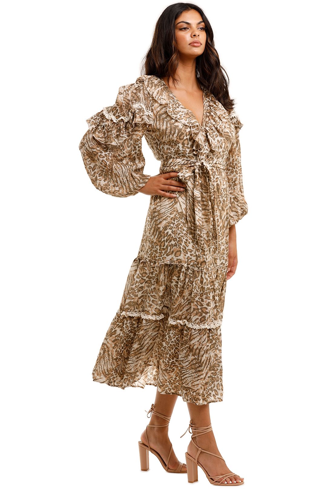 Spell Ada Gown Leopard Maxi Dress