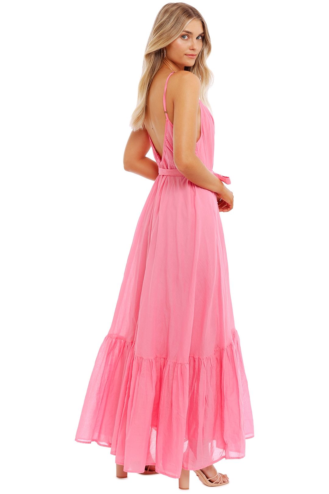 Spell Azalea Strappy Maxi Dress Candy pink