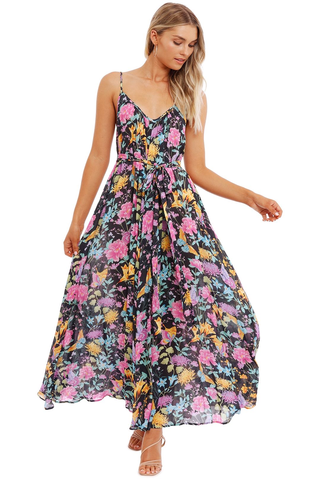 Spell Butterfly Strappy Maxi Dress Firefly