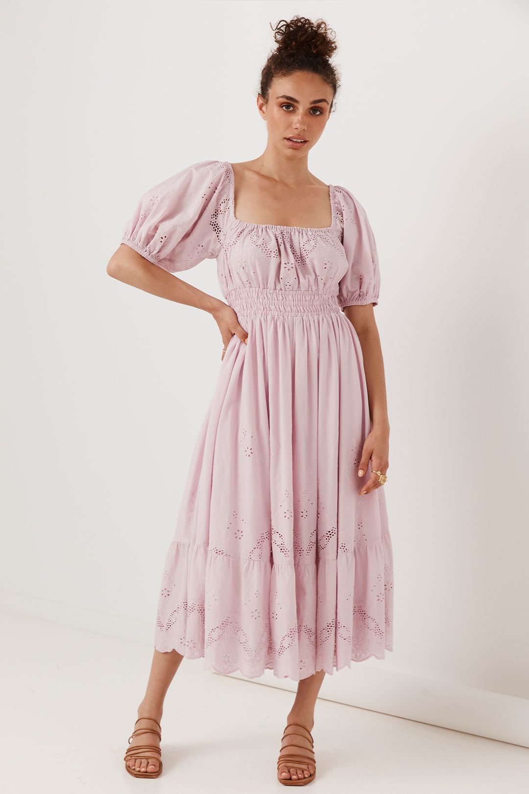 Spell Capulet Broderie Anglaise Soiree Dress