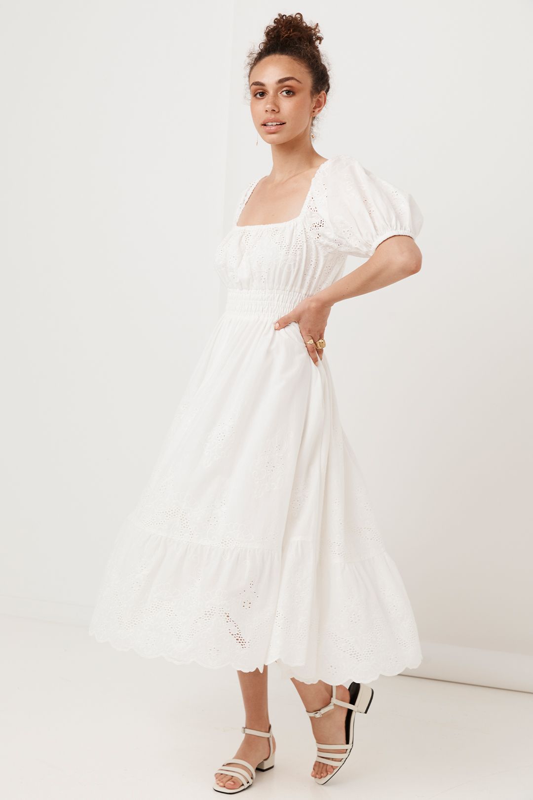 Capulet broderie anglaise soiree dress clearance