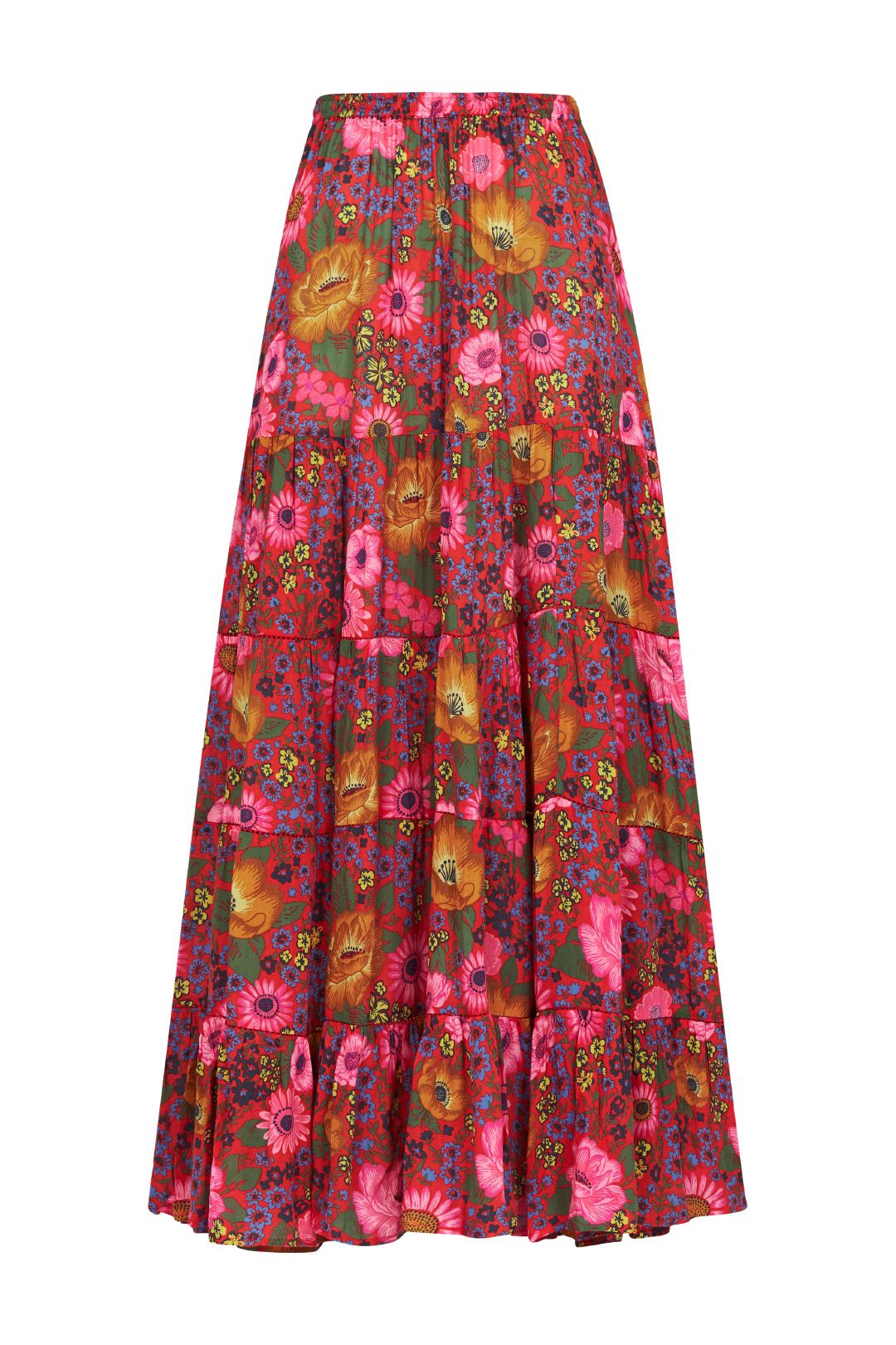 Desert Daisy Maxi Skirt in Tulip | Spell | GlamCorner