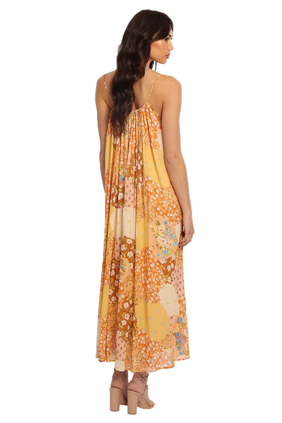 Spell Freda Strappy Maxi Dress Amber Floral