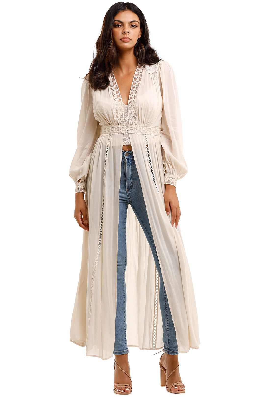 Le Gauze Lace Duster Spell Glamcorner