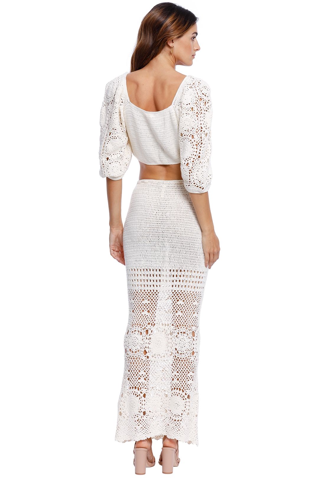 Spell Let the Sunshine in Crochet Top and Skirt Set cutout