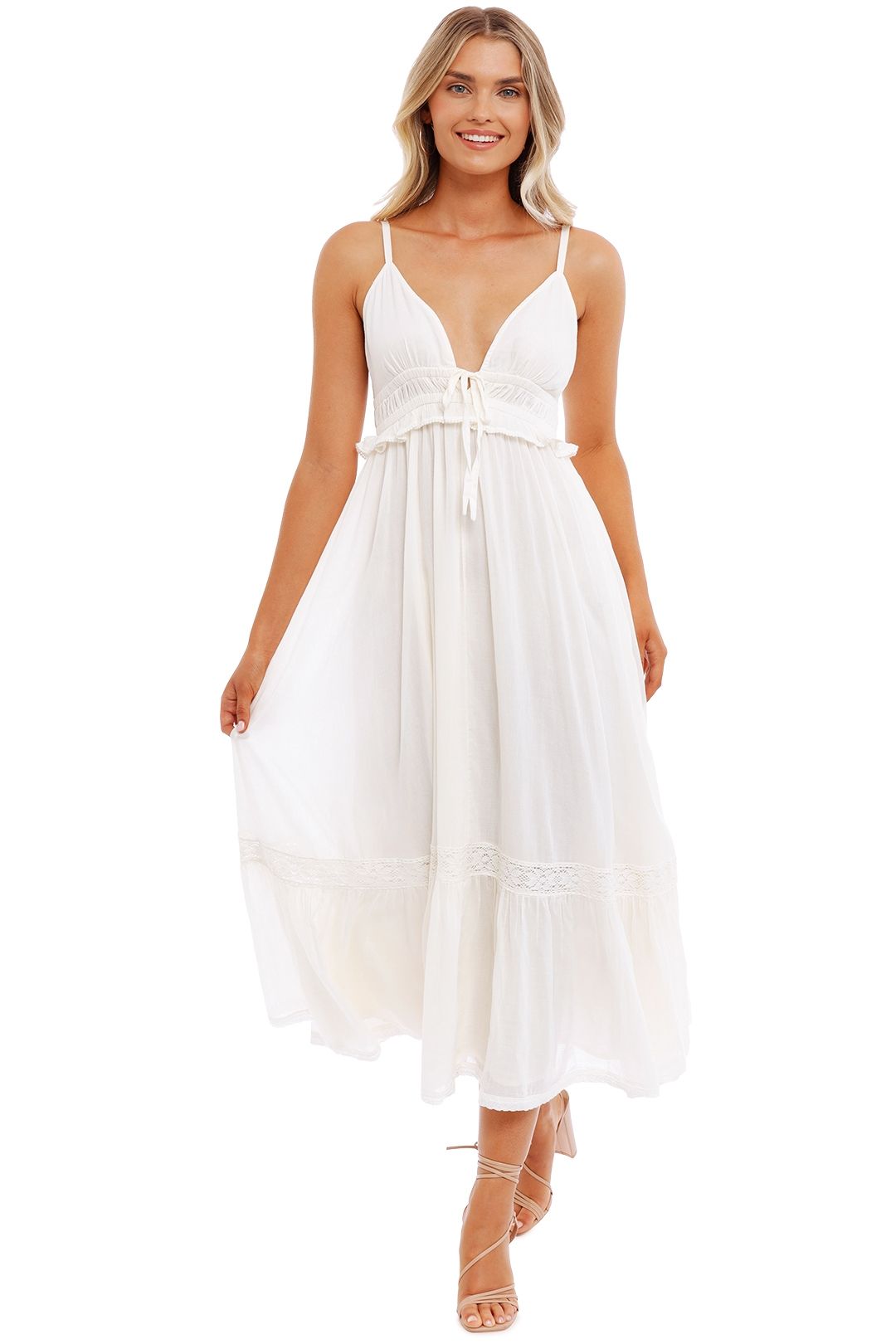 Spell Magnolia Soiree Dress Antique White