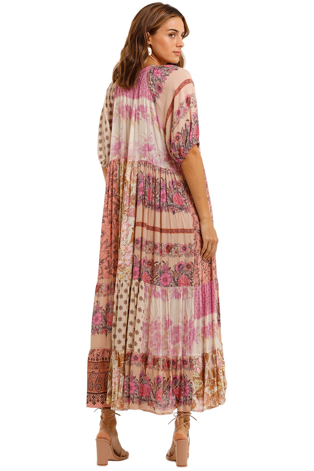 Spell Renew Patchwork Gown Blush floral