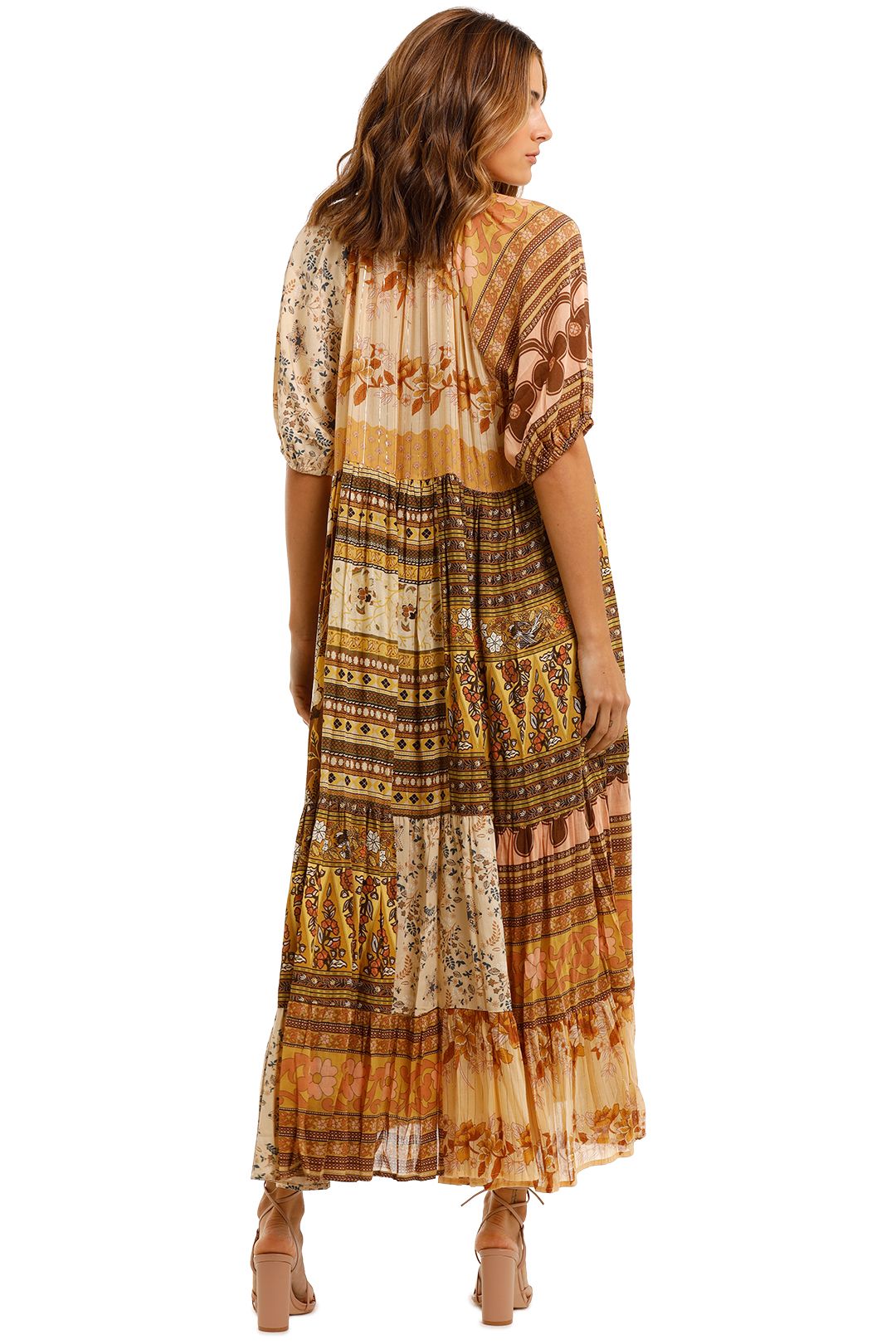 Spell Renew Patchwork Gown Sunrise maxi