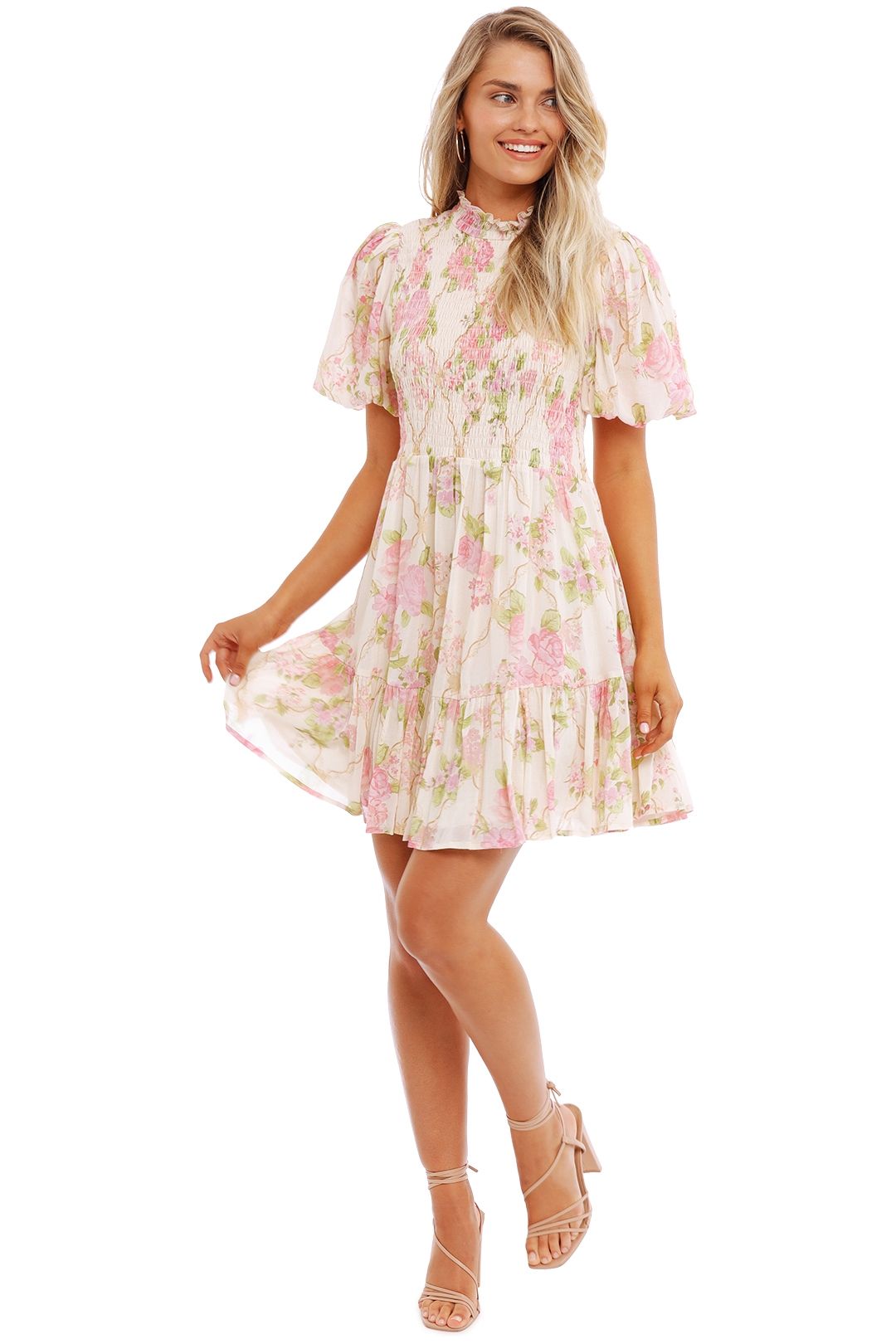 Spell Rose Garden Mini Dress Rose balloon