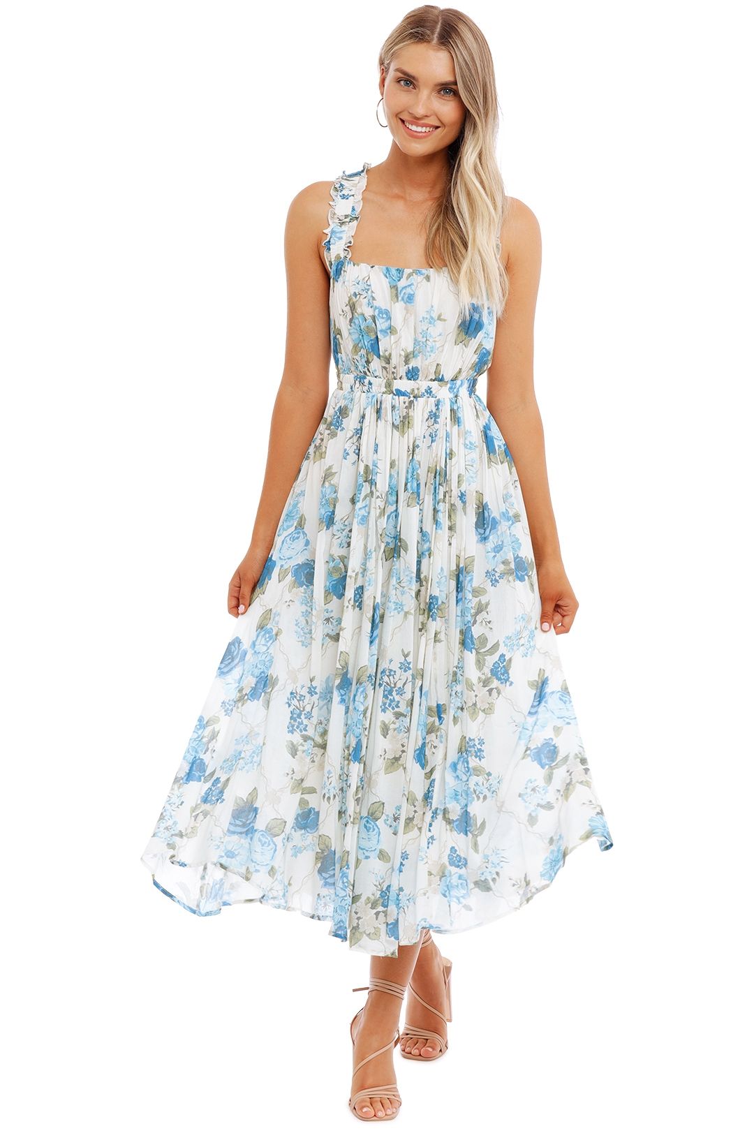 Hire Rose Garden Soiree Dress in Sapphire | Spell | GlamCorner