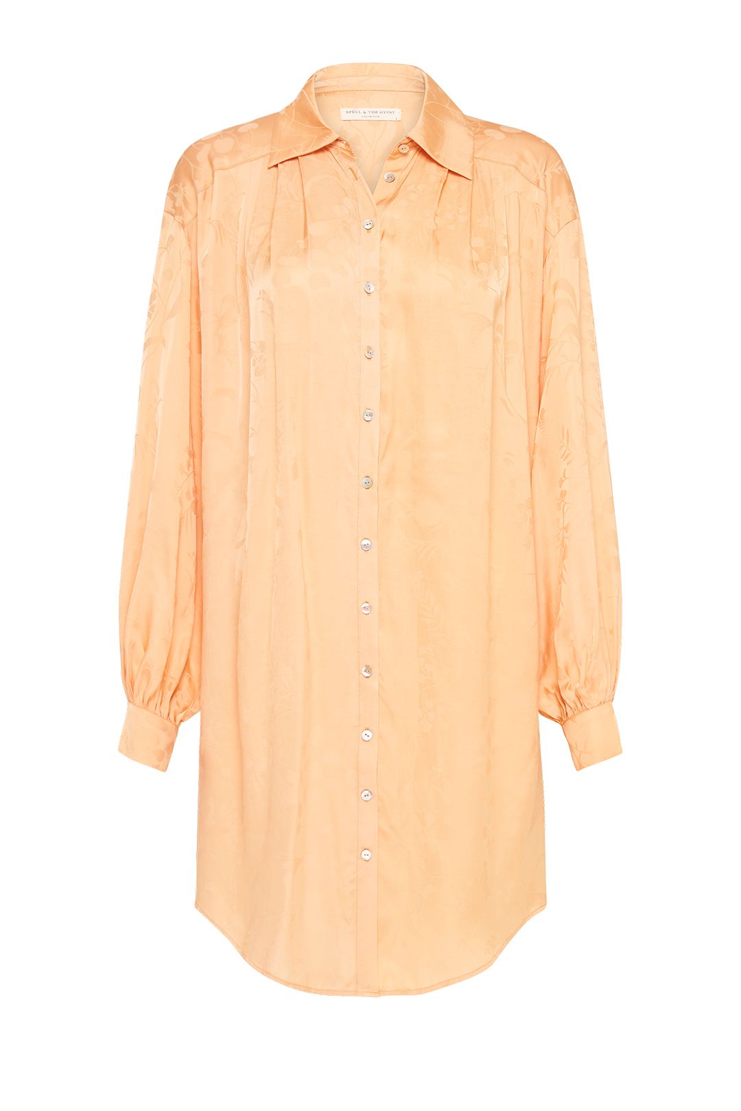 Spell Verona Shirt Dress Lemon Butter Mini Length