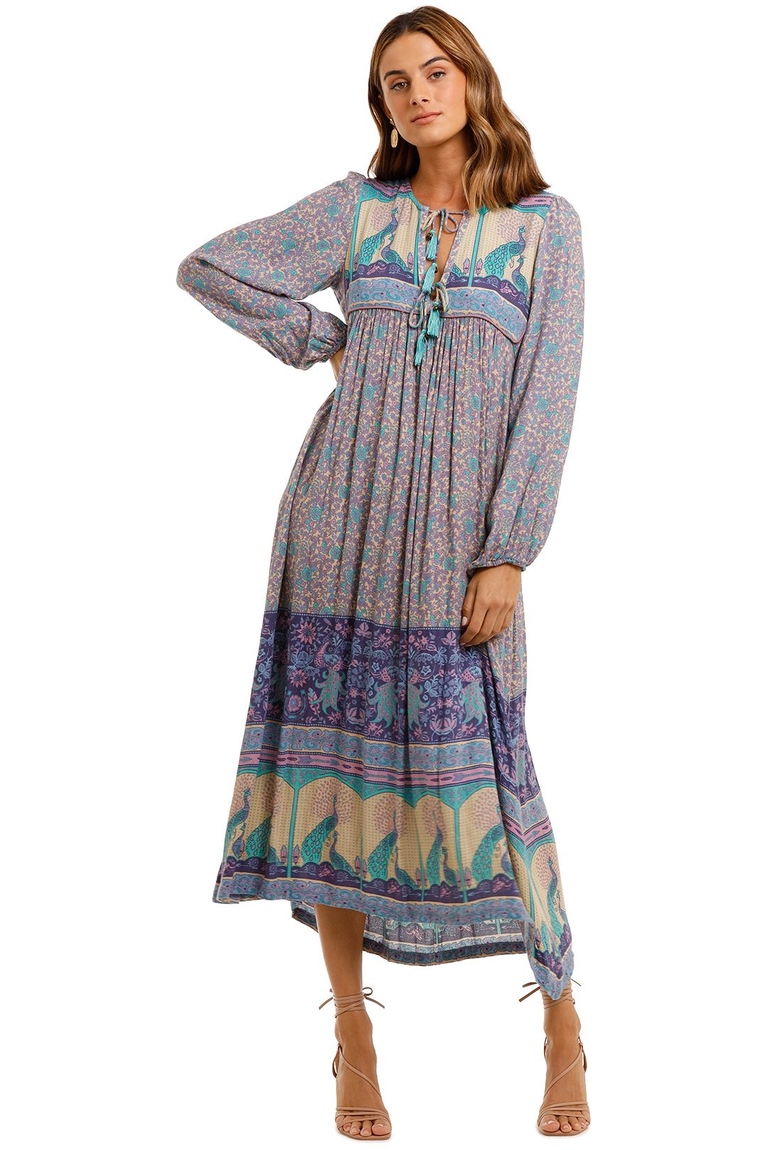 STRAP DRESS WITH SHAPED WAISTBAND MOTHER XANADU