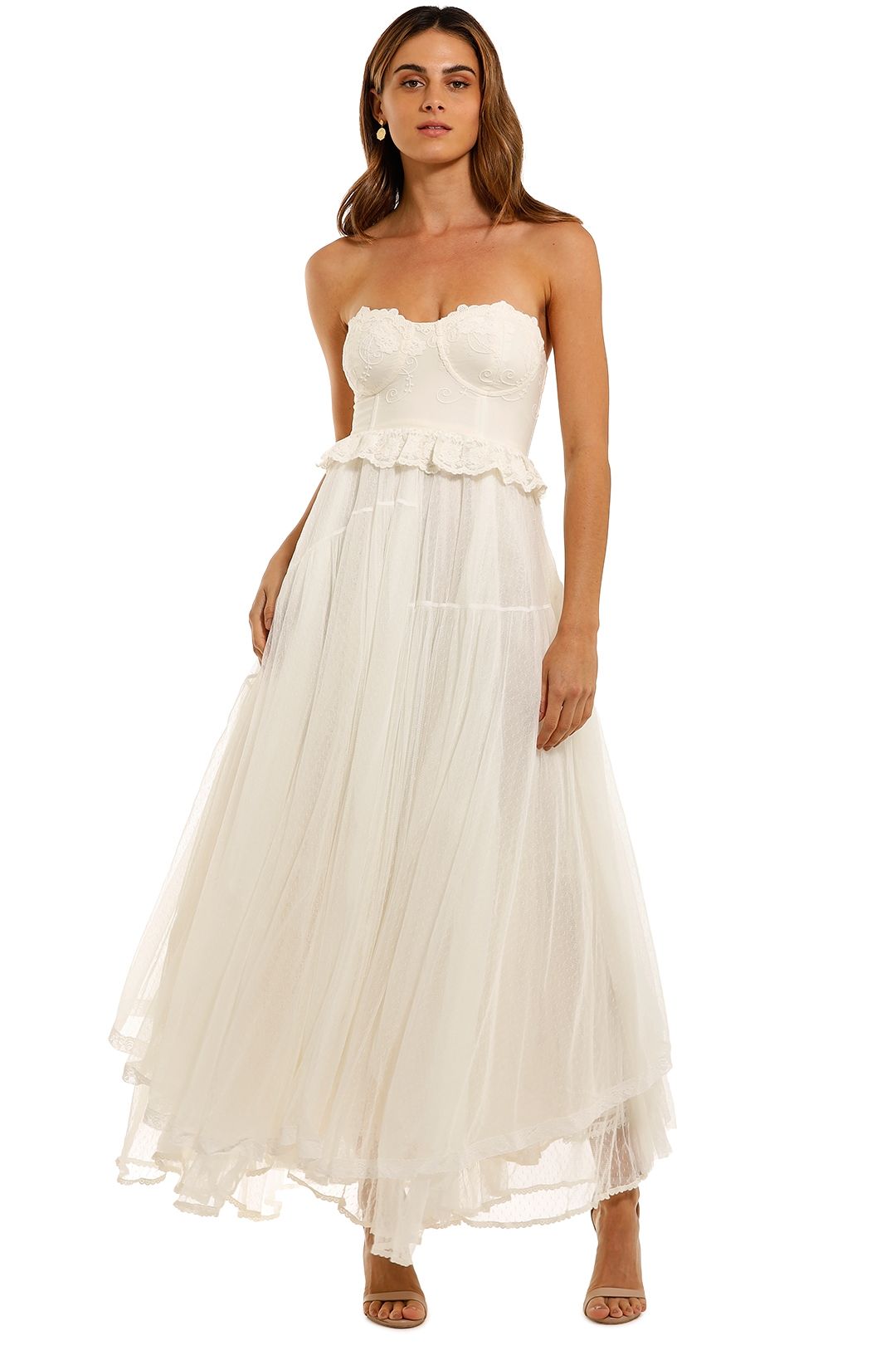 Spell Zoe Tulle Gown strapless