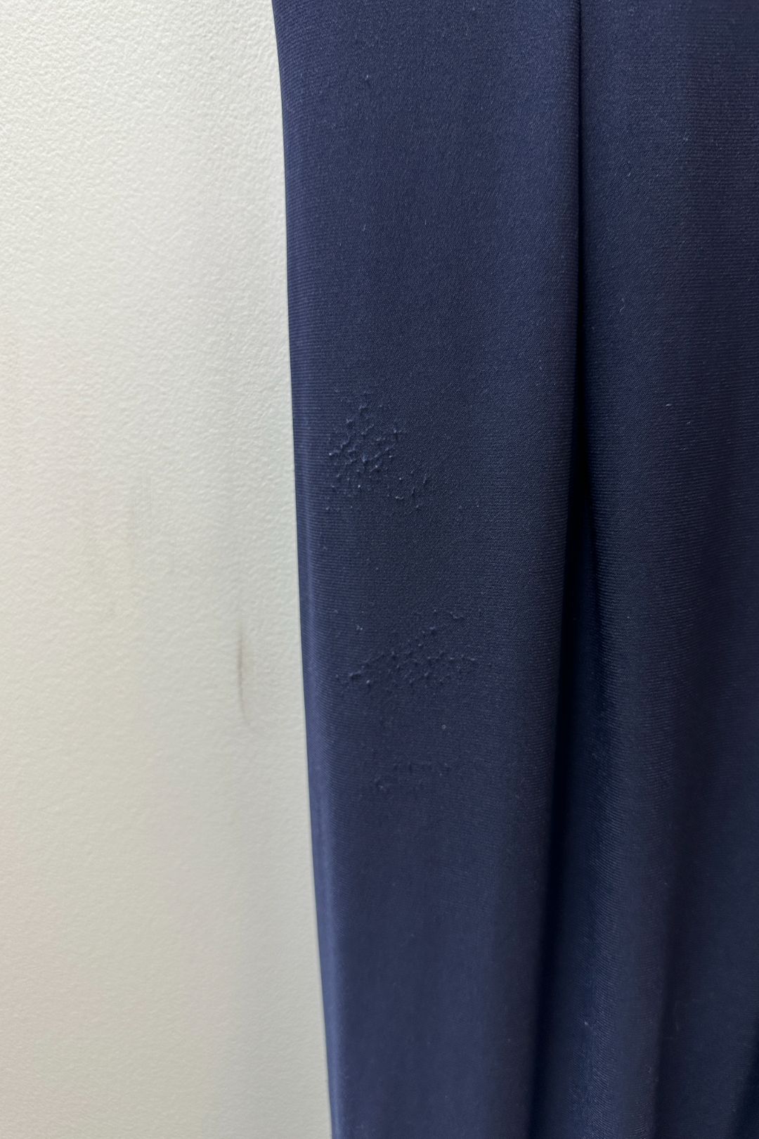 Anthea Crawford Split Sleeve Long Gown in Navy