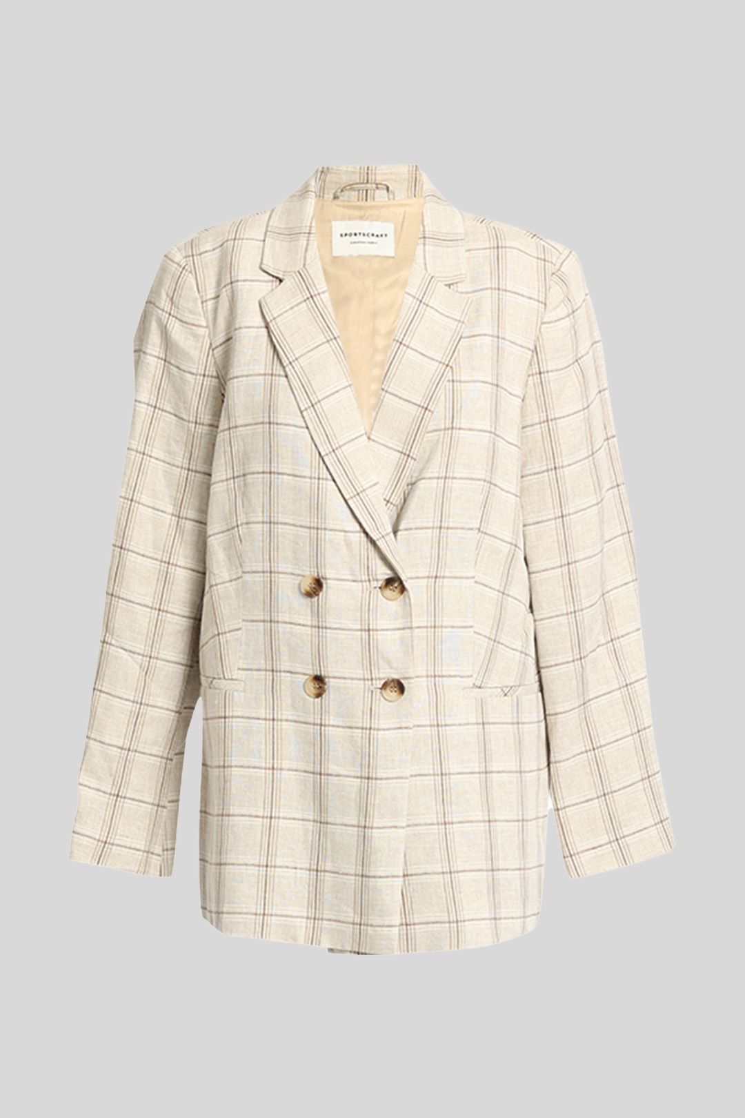 Sportscraft - Frida Check Linen Blazer