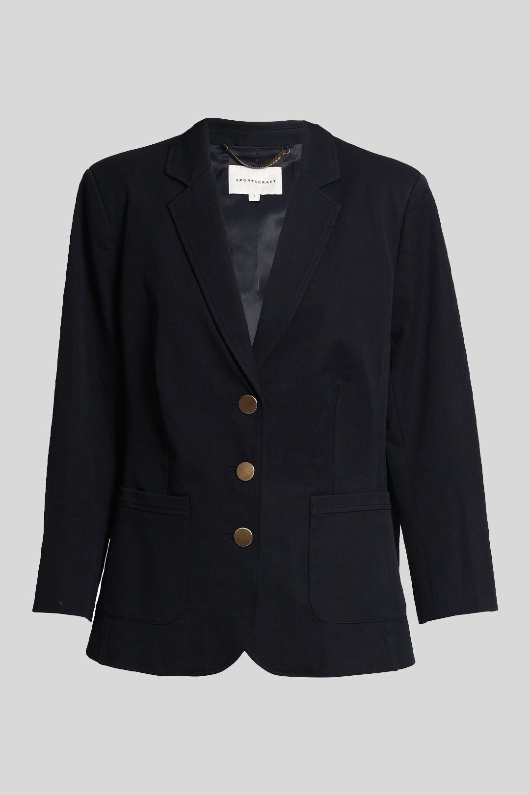 Navy Mirabelle Single Breasted Blazer