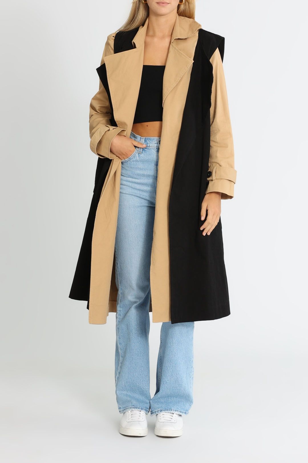 St Agni Layered Trench - Beige