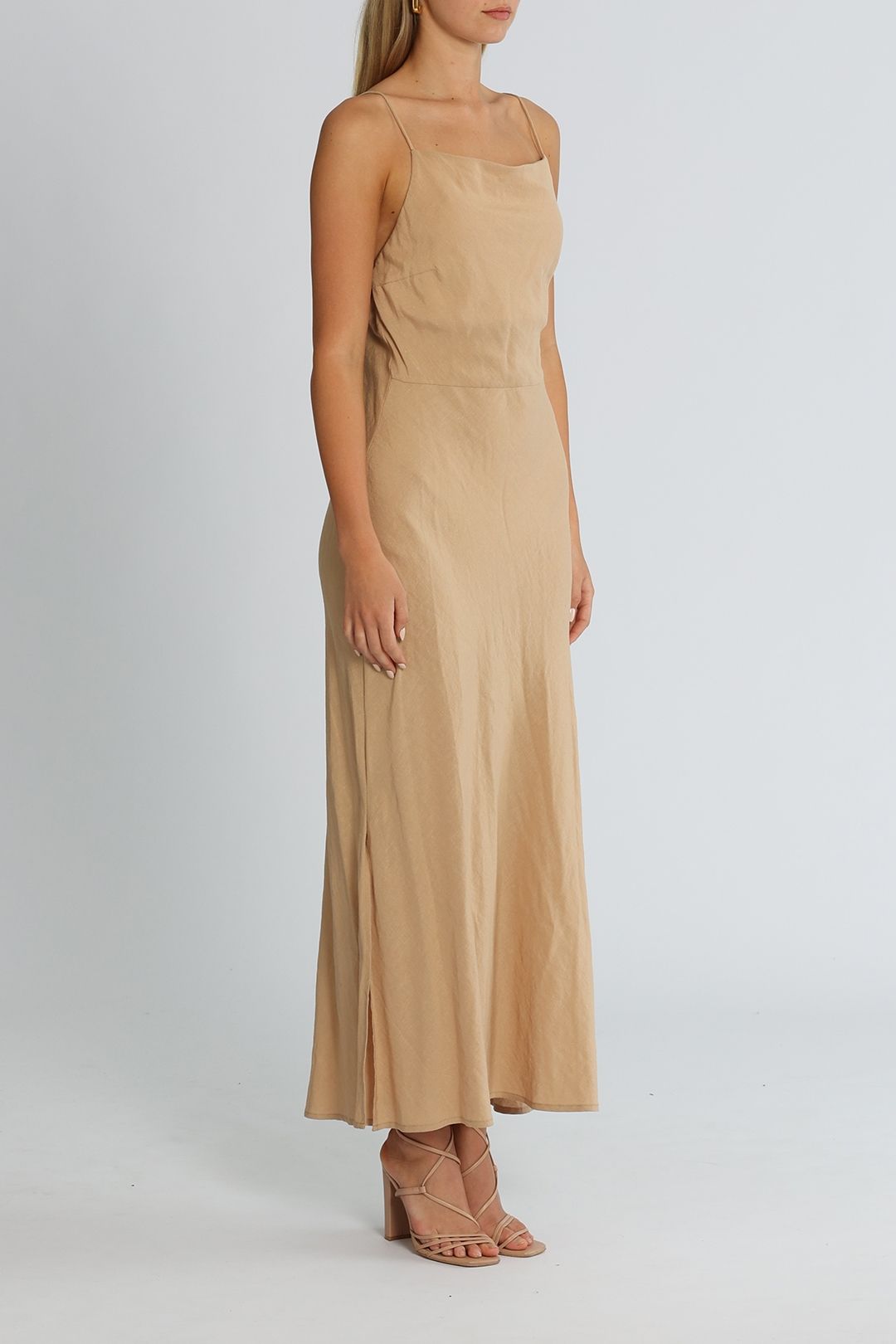 ST AGNI Paris Dress Beige Maxi