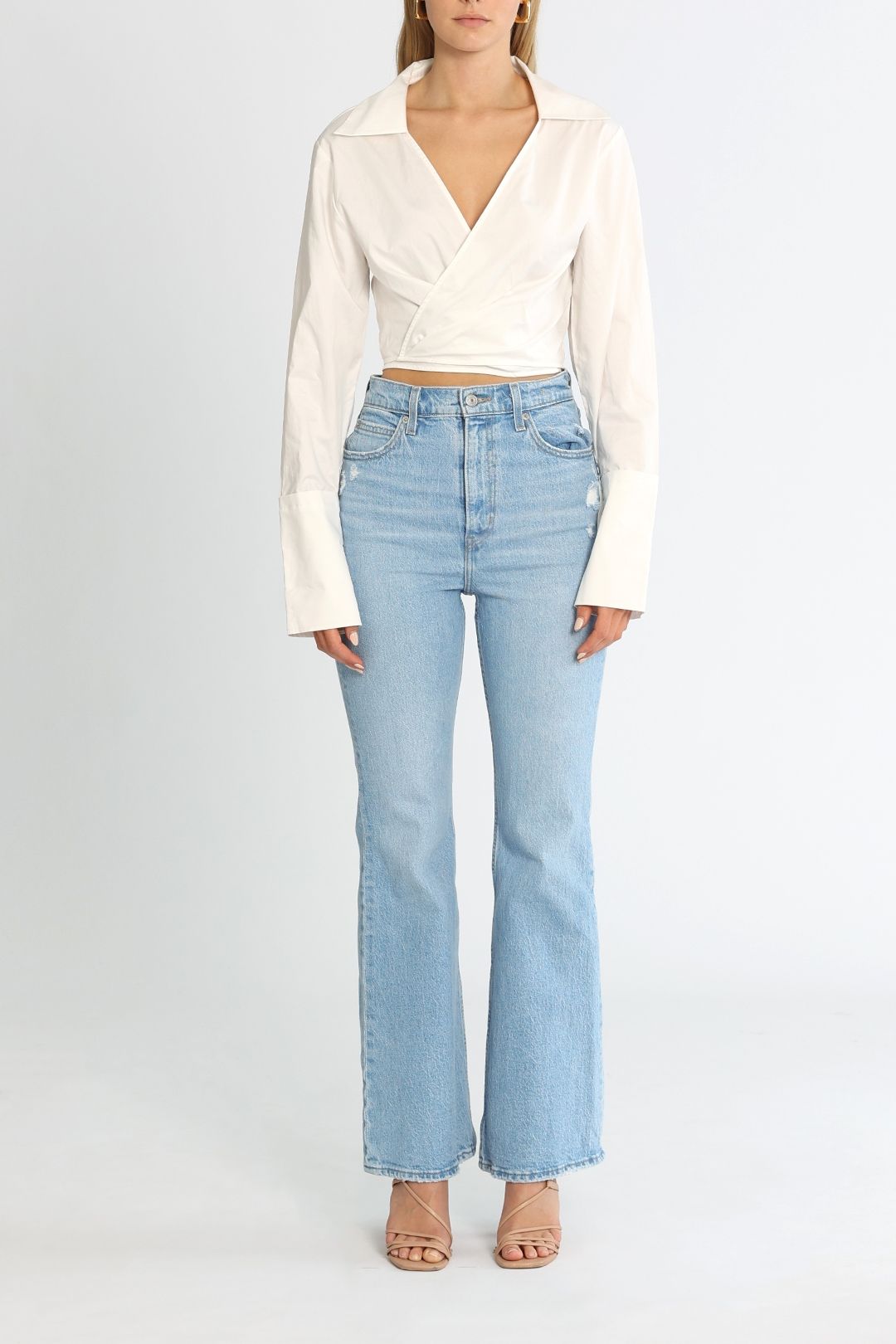 ST AGNI Wrap Shirt White