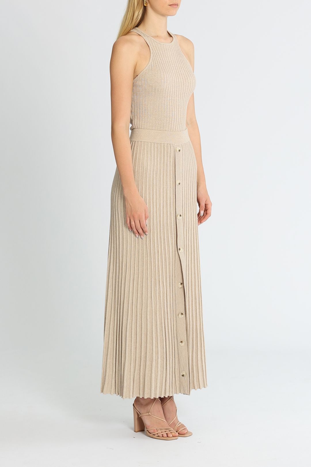 Hire Anneli Knit Tank and Midi Skirt Set Staple The Label GlamCorner