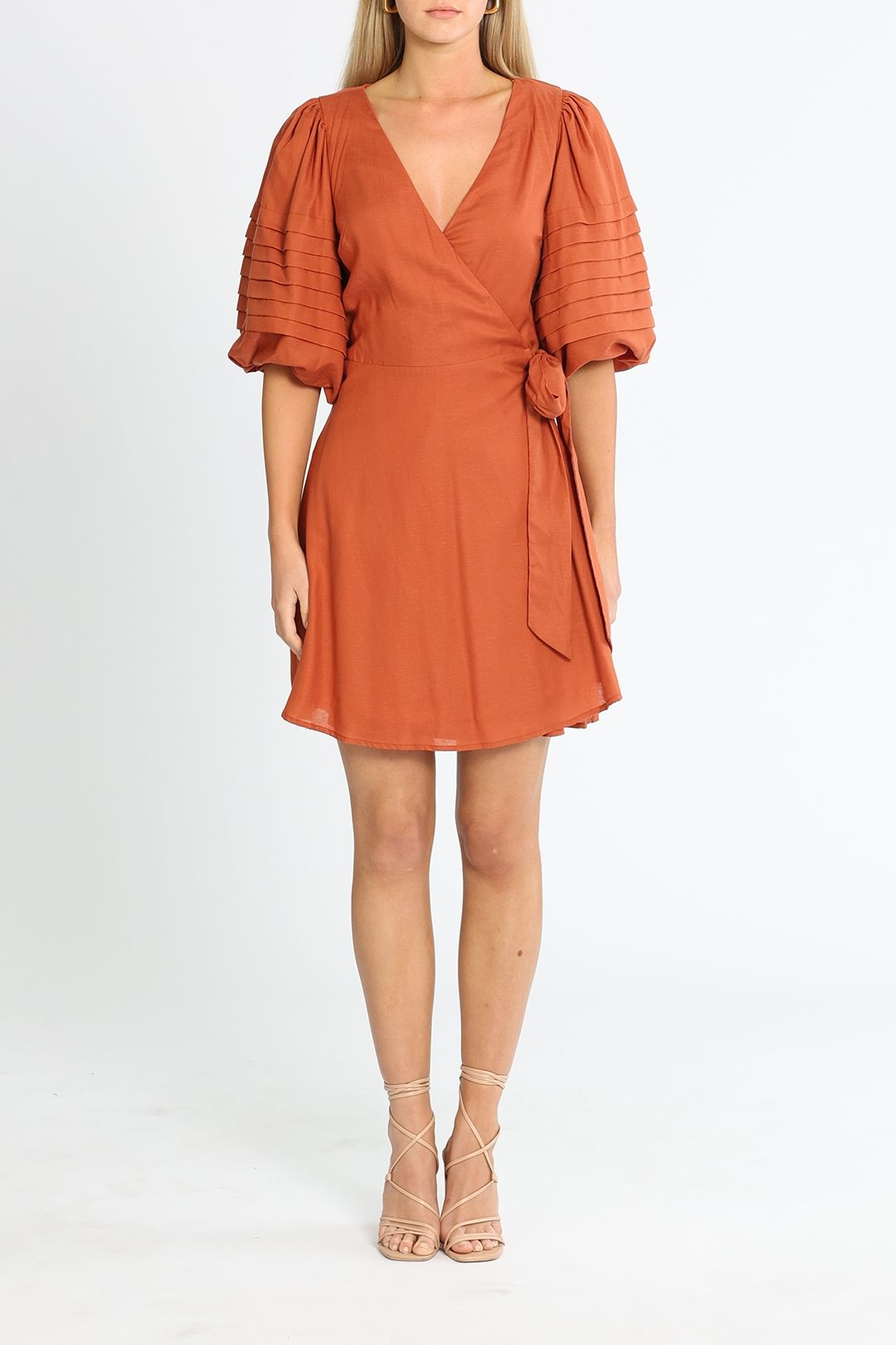 Staple The Label Lucia Wrap Mini Dress