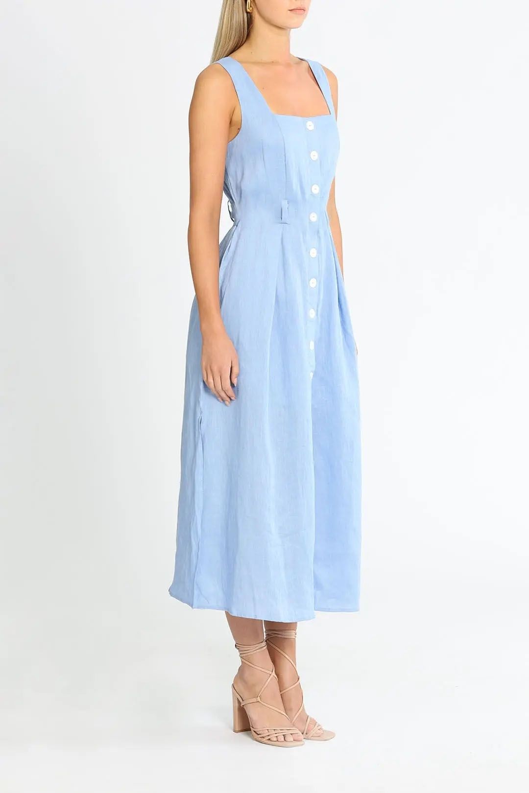 Staple The Label Tate Belted Midi Dress Sleeveless