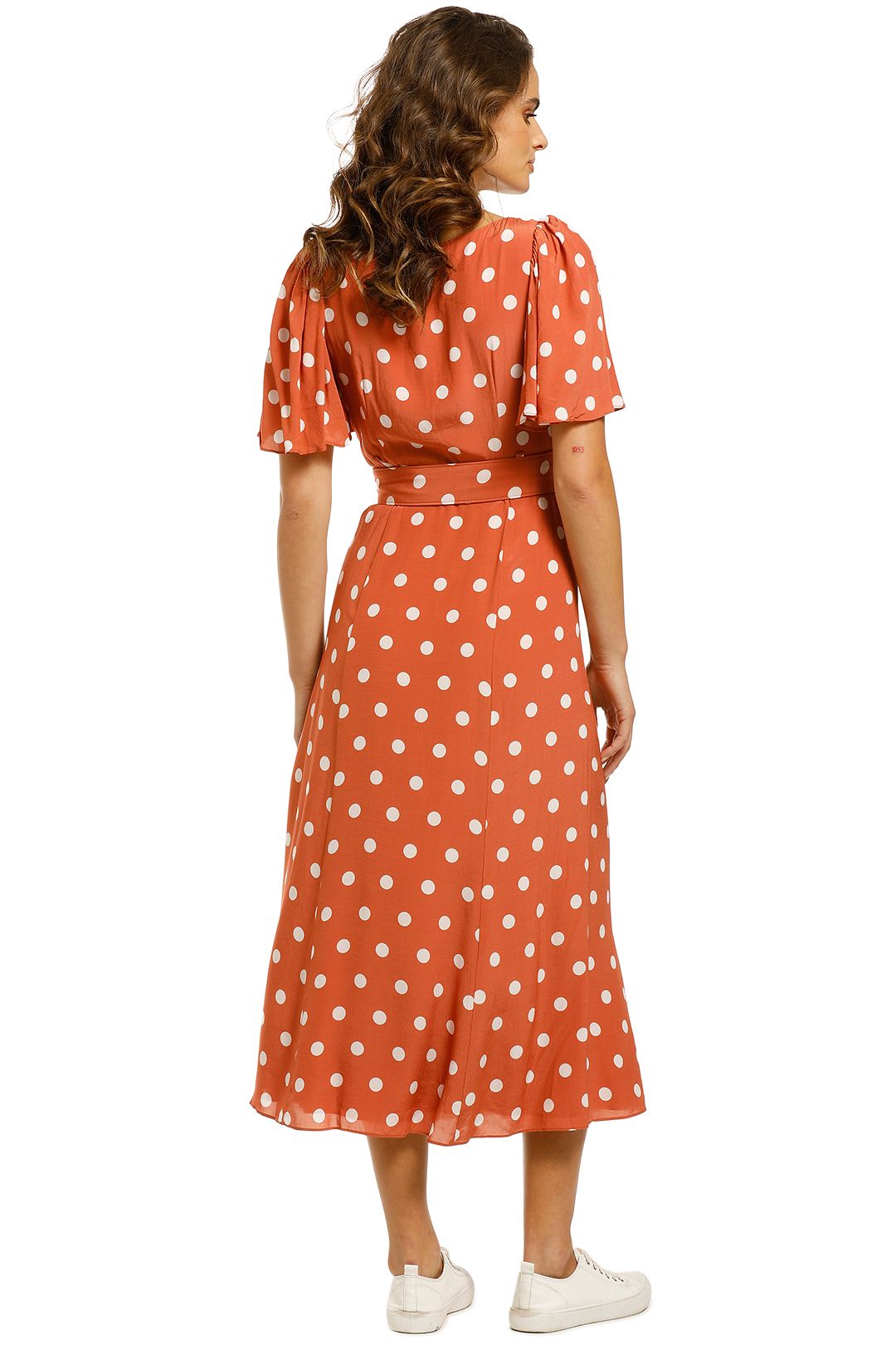 polka dot dress orange