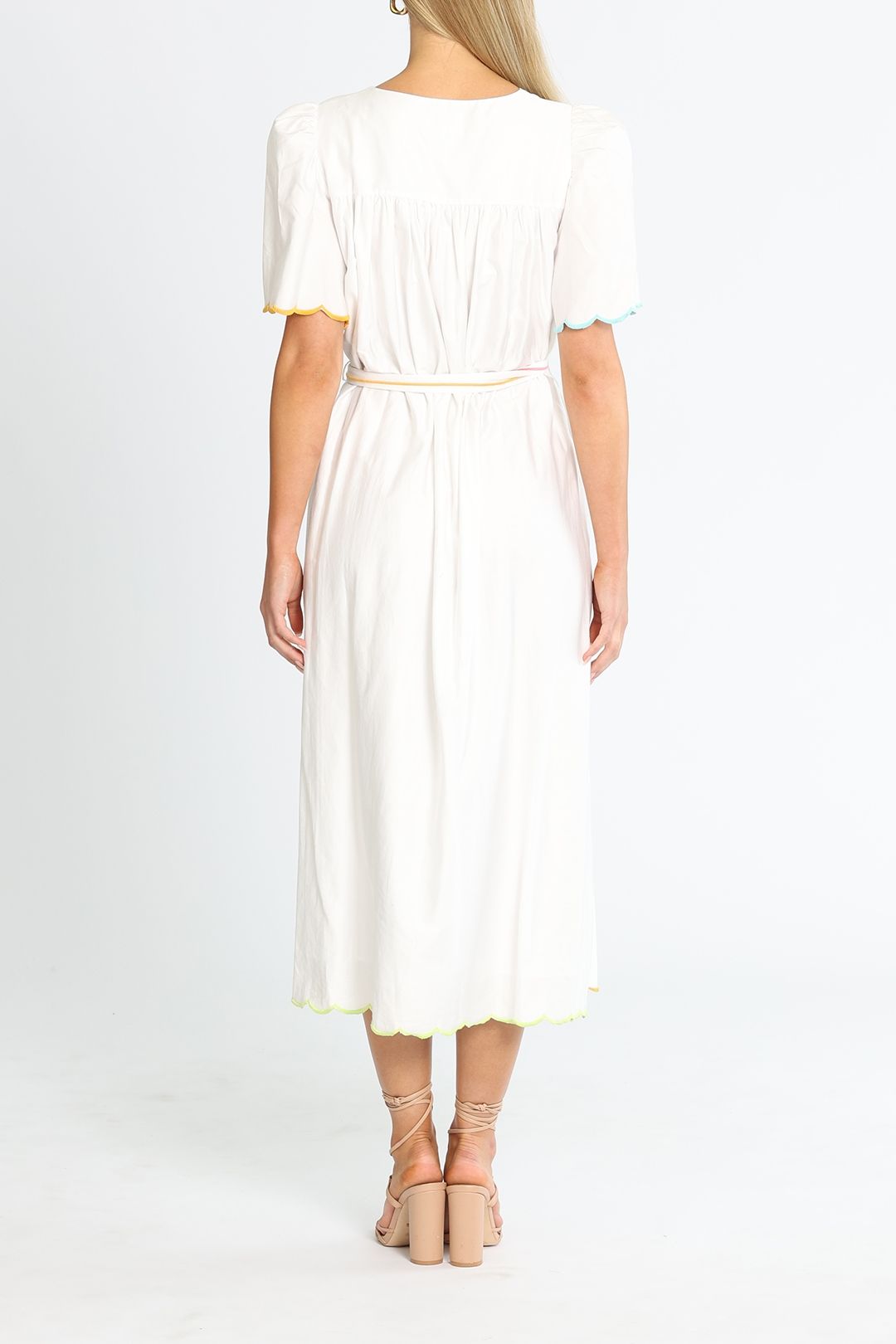 Steele Bridgitta Midi Dress White