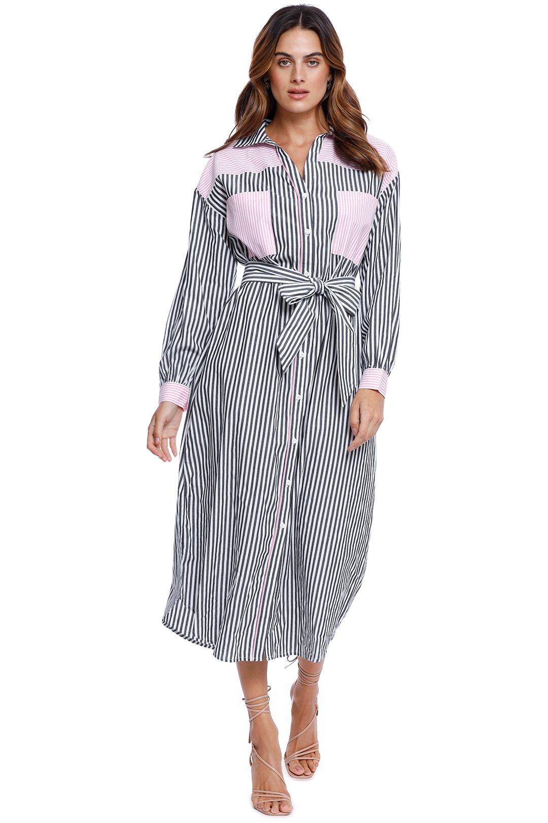 Steele Margaux Shirt Dress stripe