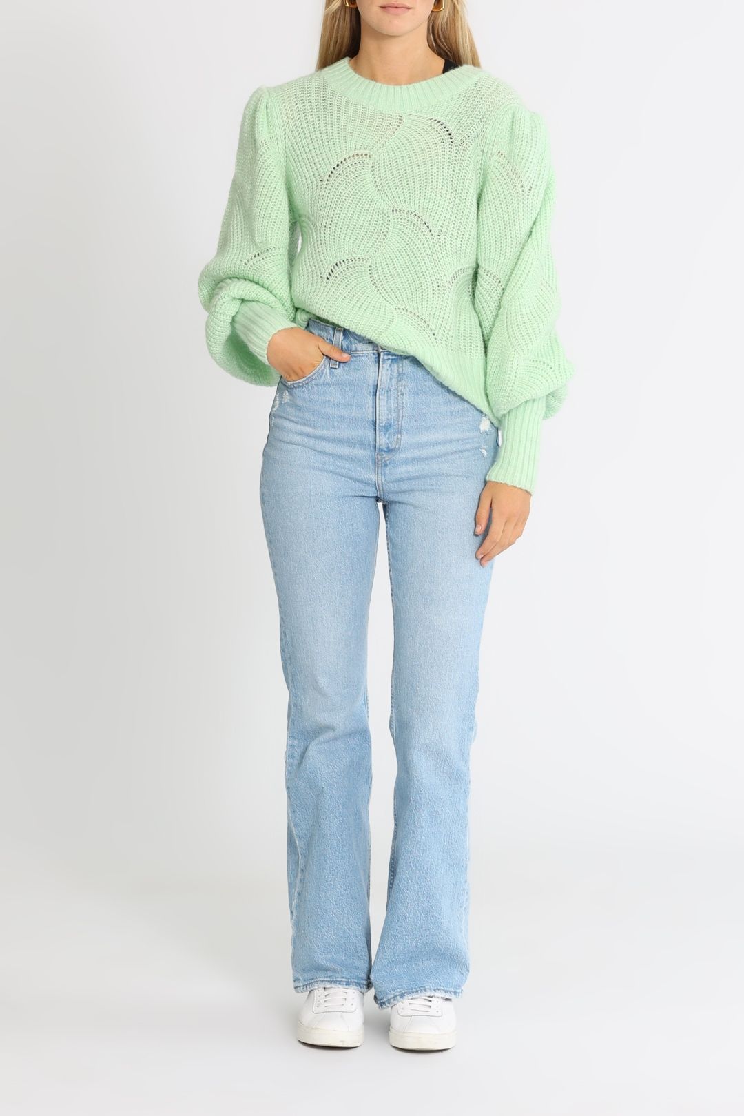 Steele Zarina Knit Matcha Crew