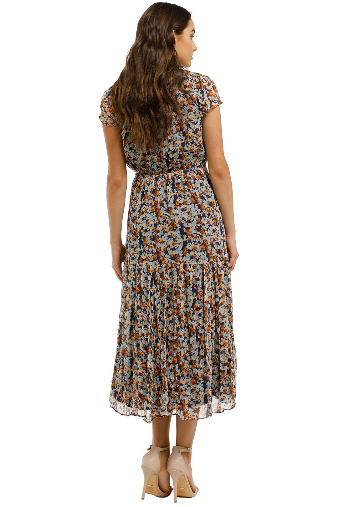 Dixie Midi Dress in Dixie Cup Floral by Stevie May for Rent | GlamCorner