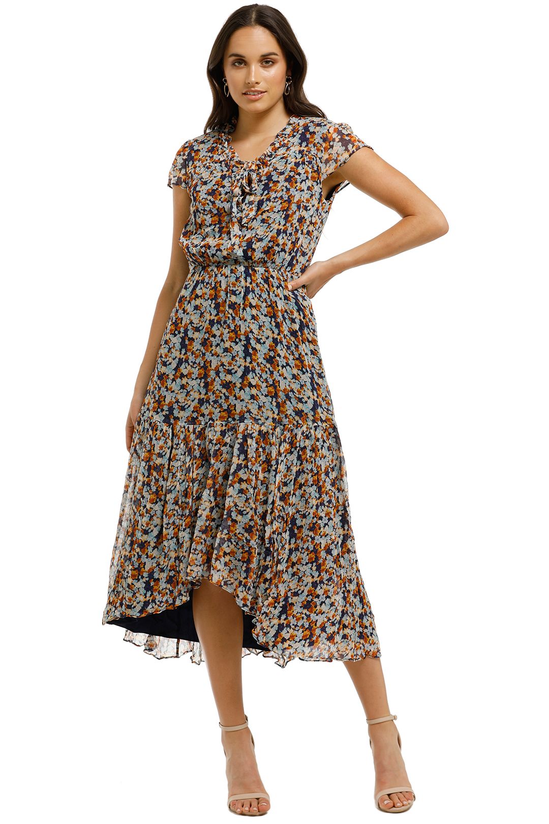 Dixie Midi Dress in Dixie Cup Floral by Stevie May for Rent | GlamCorner