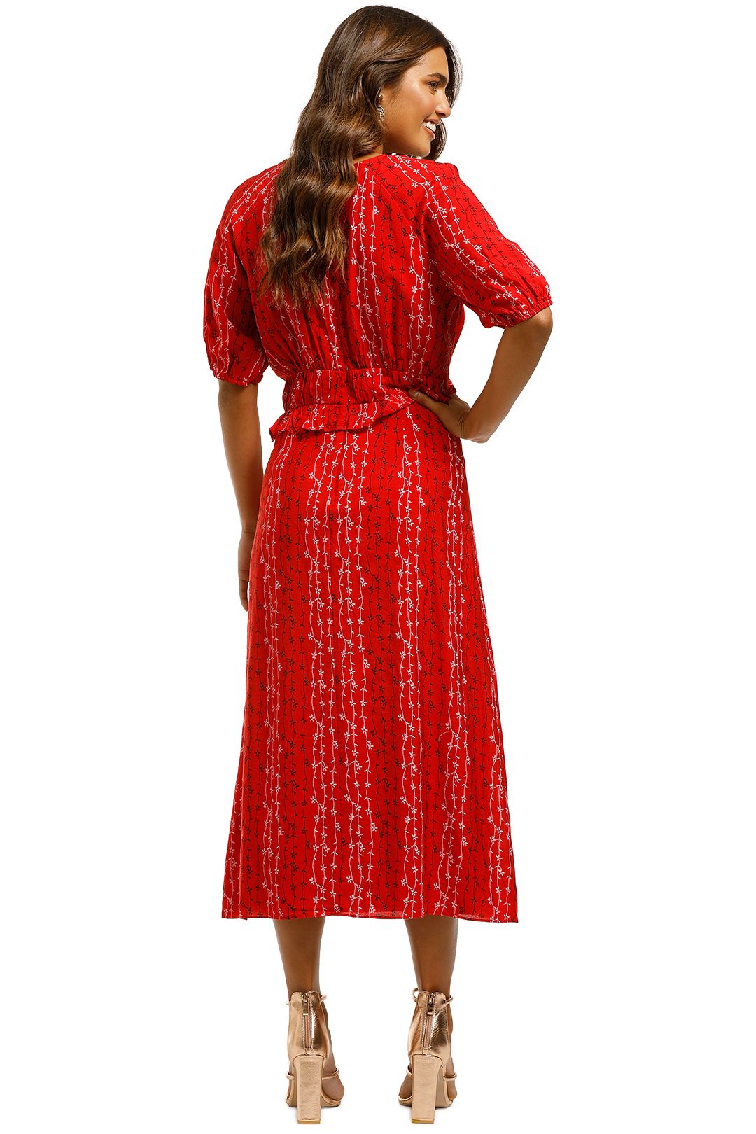 Stevie-May-Gracie-Midi-Dress-Red-Back