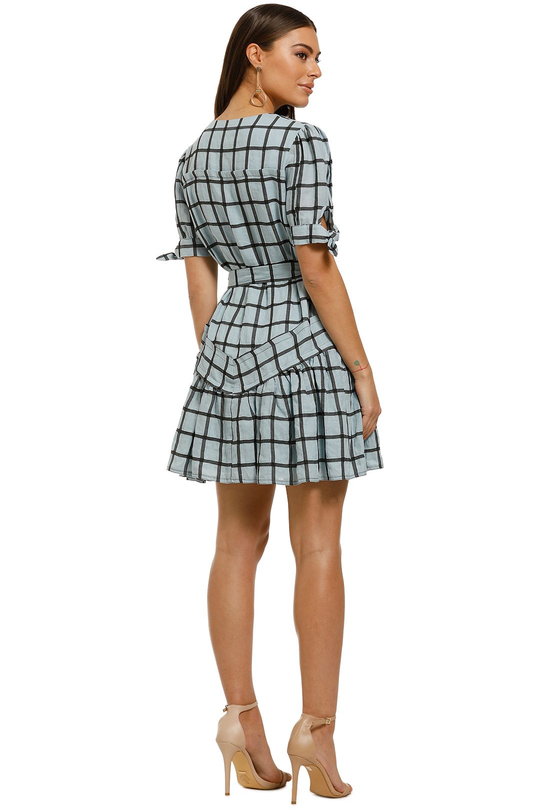 Stevie-May-Manners-Mini-Dress-Aqua-Large-Check-Back