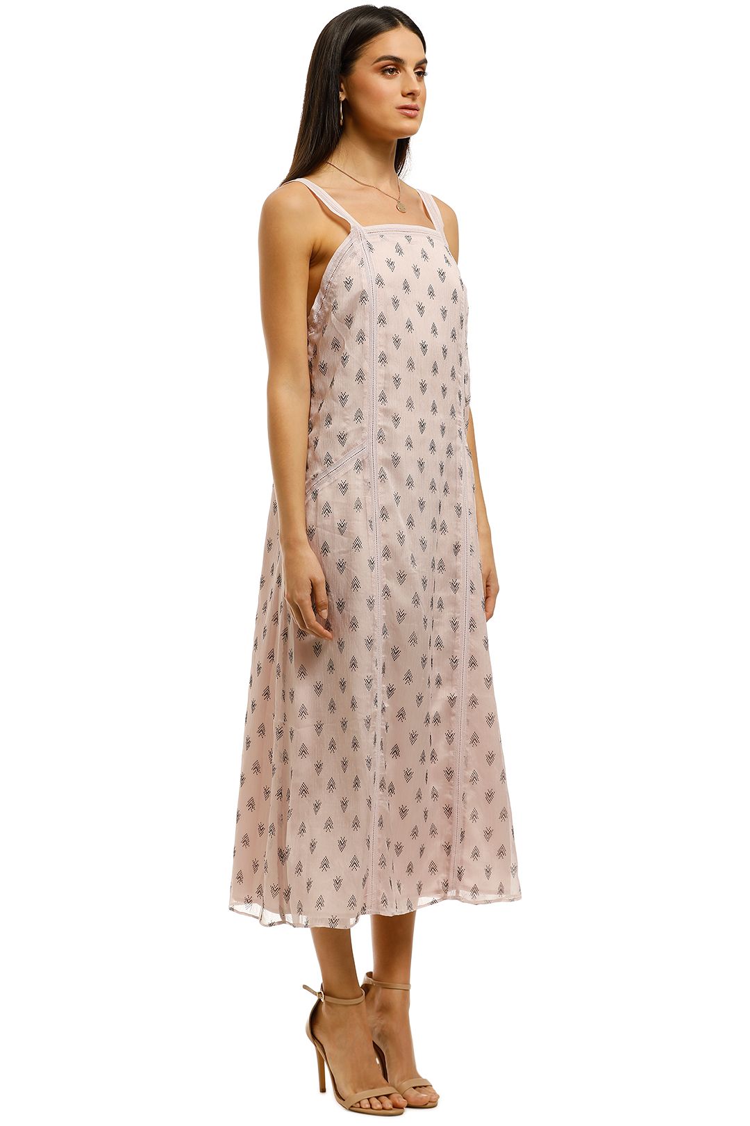 Stevie-May-On-Hold-Midi-Dress-Pink-Side