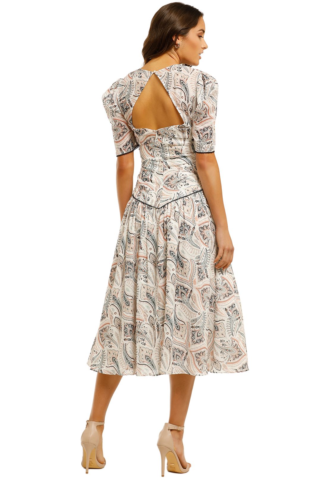 Saffron Midi Dress in Saffron Floral by Stevie May for Rent