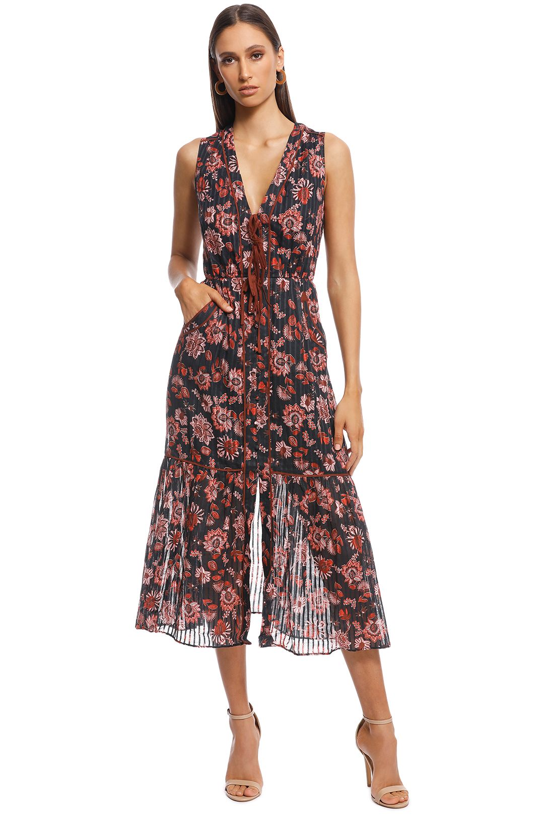 Stevie May - Dakota Midi Dress - Print - Front