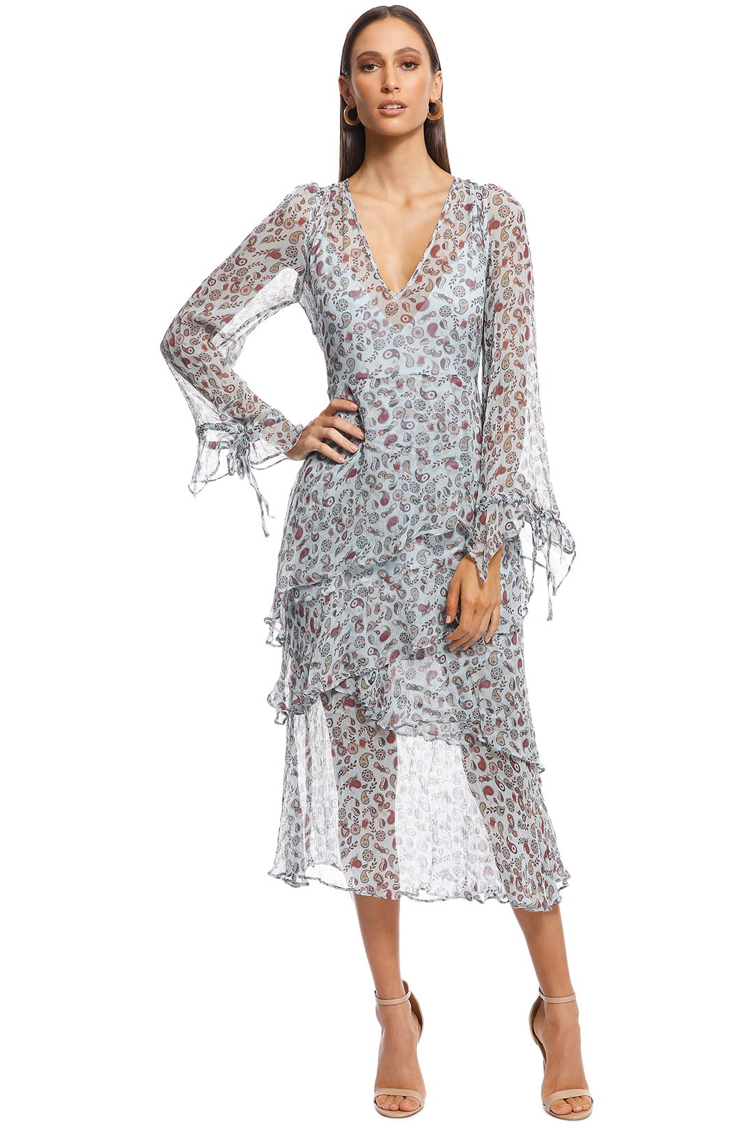 By johnny painted sales petal ruffle tee dress