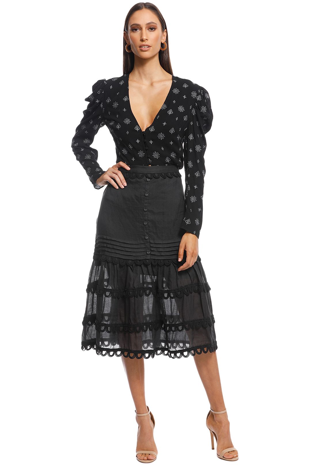 Stevie may delilah top midi dress