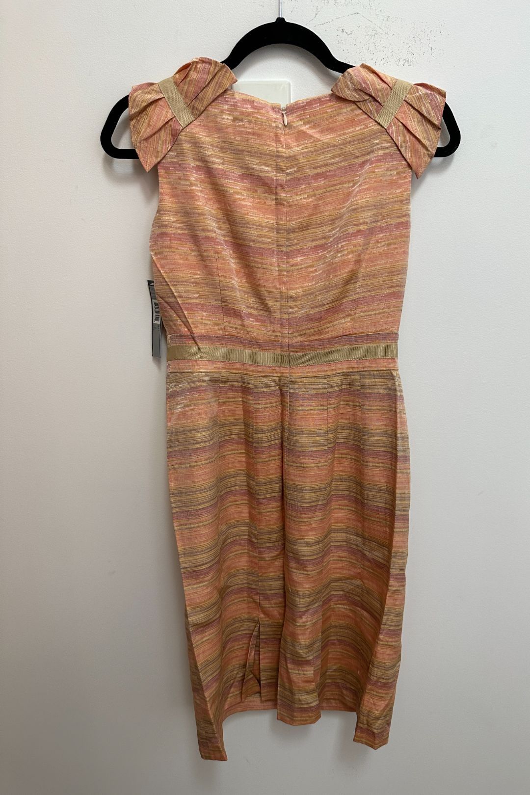 Striped Peach and Gold Summer Dress