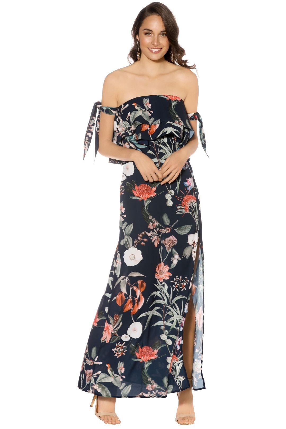 Stylestalker - Jasper Maxi Dress - Floral Black - Front