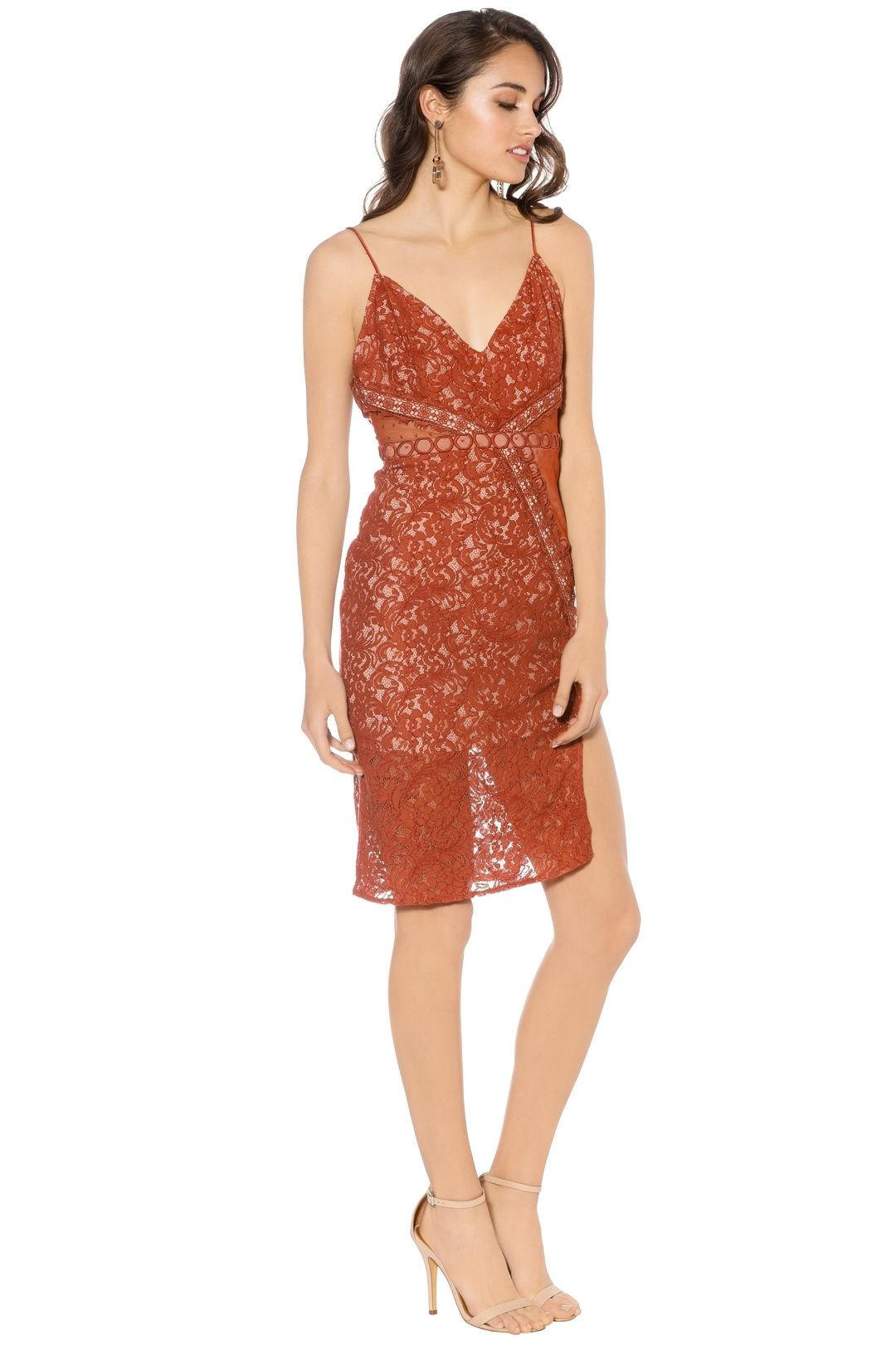 Stylestalker - Laylor Midi Dress - Orange - Side