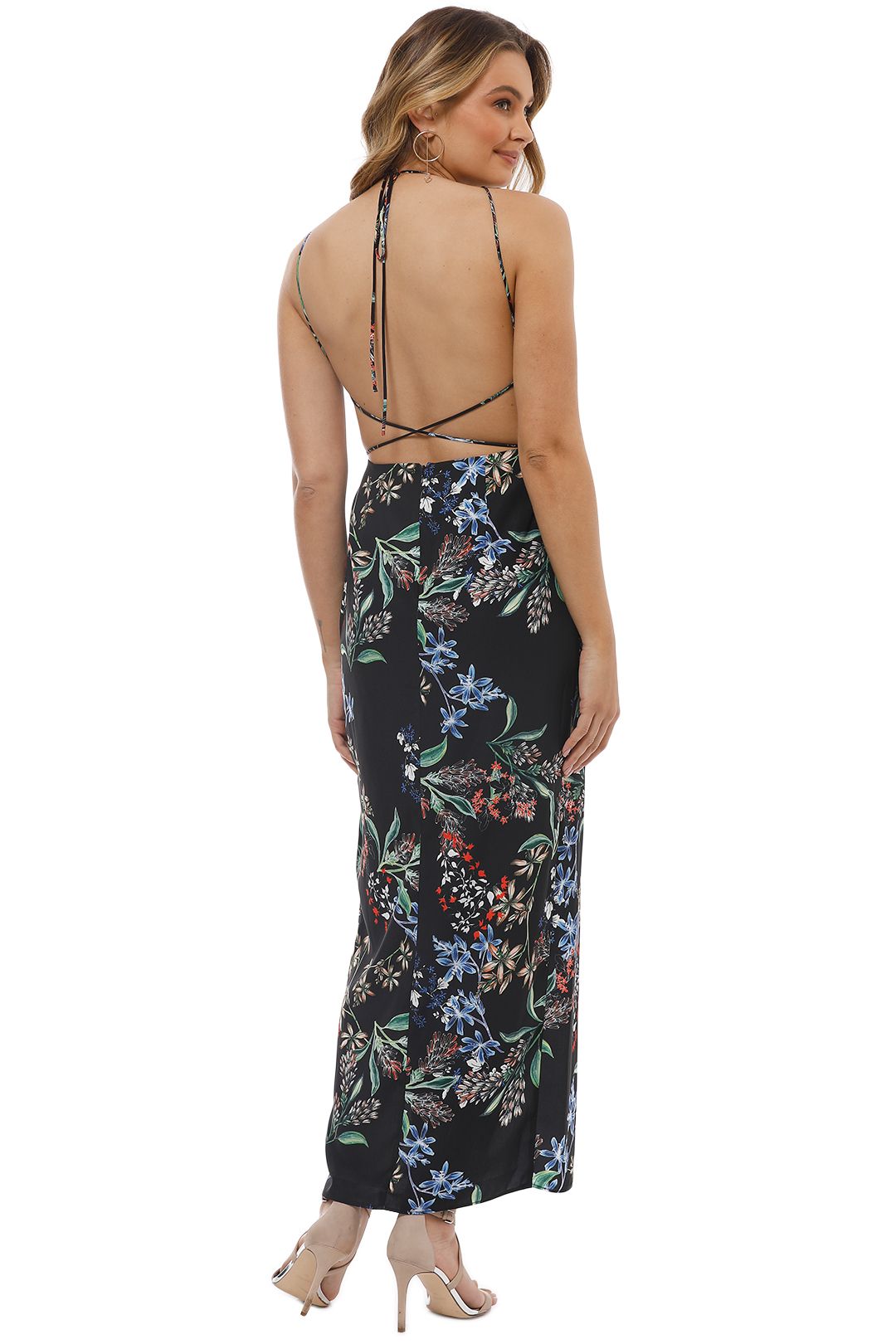 Stylestalker - Avalon Maxi Dress - Black Floral - Back 